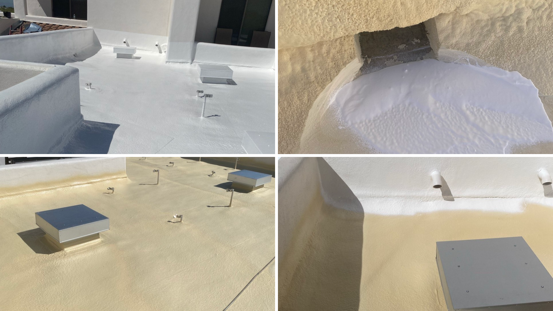Flat roofing image collage | Triumph Roofing
